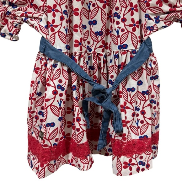 Matilda Jane Love Letters Fouth of July American Peasant Blouse Girl's Size 10 - Picture 7 of 10